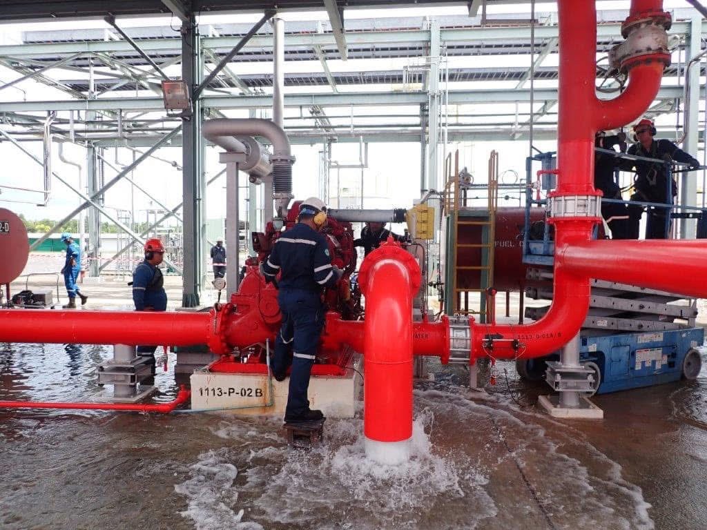 ซ่อมแซมแก้ไขเมื่อทดสอบประสิทธิภาพเครื่องสูบน้ำดับเพลิงไม่ผ่านตามมาตรฐาน NFPA25